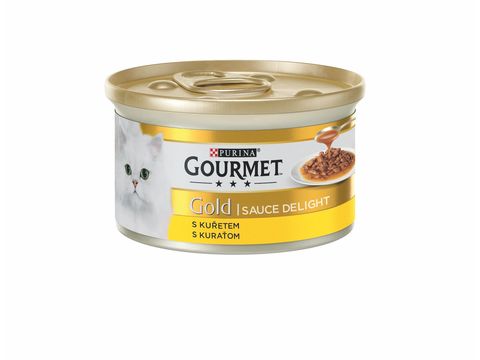 Gourmet gold 85 g Delight kuře ve šťavnaté omáčce  