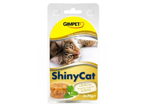 Gimpet shinyCat tuňák a kreveta a maltoza 2 x70g ve šťávě 