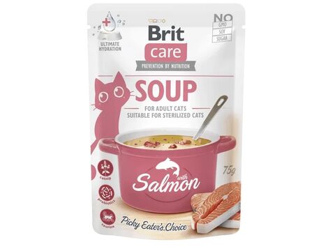 Brit Care Cat Soup with Salmon 75 g