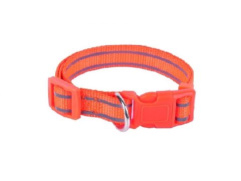 Tatrapet Benny obojek na psa Basic 25 mm x 35-50 cm nylon reflexní oranžový