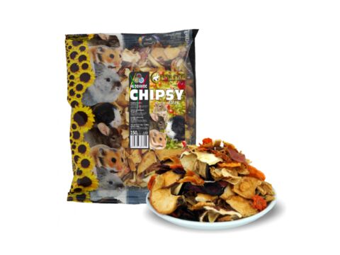 Fine Pet ovocný chipsy mix pro hlodavce 150 g