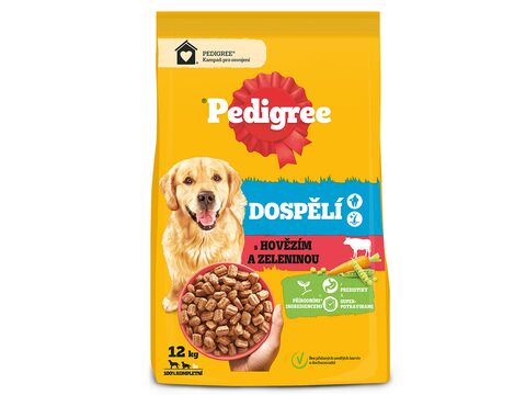 Pedigree Adult s hovězím masem a zeleninou pro velké a střední psy 12 kg