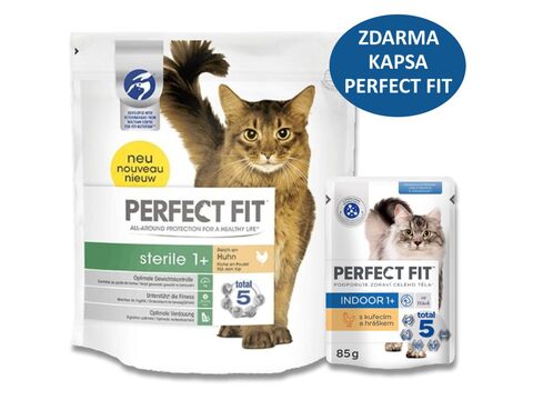 Perfect fit cat Adult Sterile 1,4g kuřecí+ dárek Perfect Fit Indoor 85 g kuře kapsa