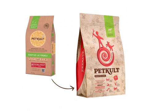 Petkult dog medium adult  lamb & rice 3 kg 