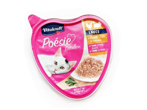 Vitakraft Poésie Creation kuře krůta v omáčce 85 g, vanička