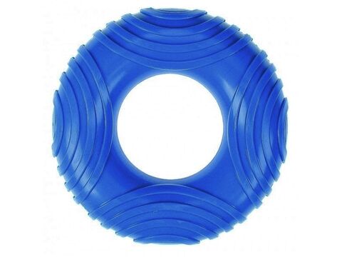 Tatrapet hračka pro psa kruh pískací 14 cm guma modrá